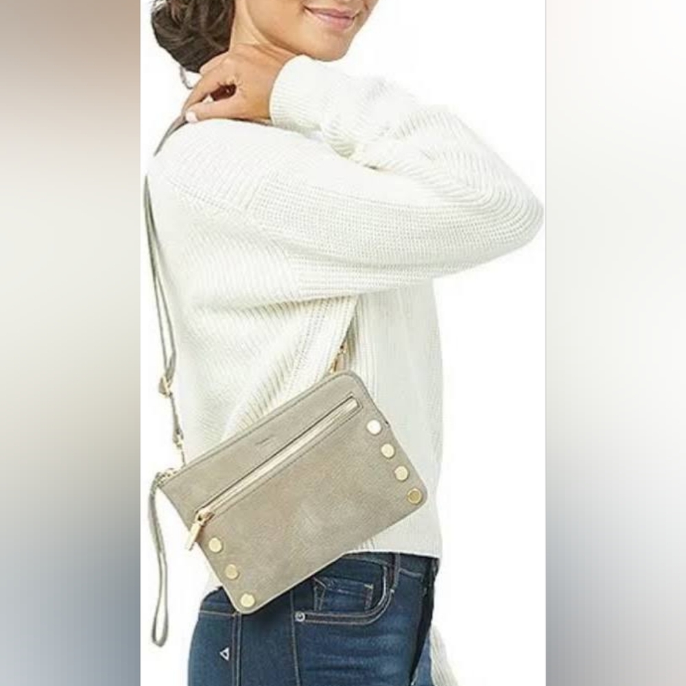 Hammitt Original Nash Grey Leather Bag - Picture 3 of 16